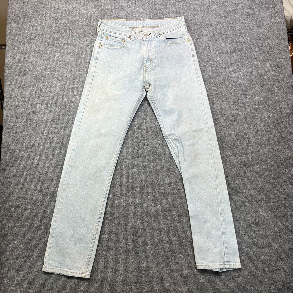 Levi's 505‎ Jeans Men's Blue Denim Stretch Mid Rise Classic Straight - 29x32